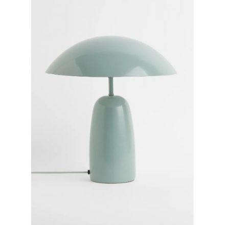 Modern türkiz színű lakozott fém asztali lámpa. Méretei: Magasság: 37 cm Átmérő: 37 cm