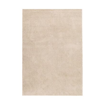 Bézs színű puha modern szőnyeg. Mérete: 133x195 cm